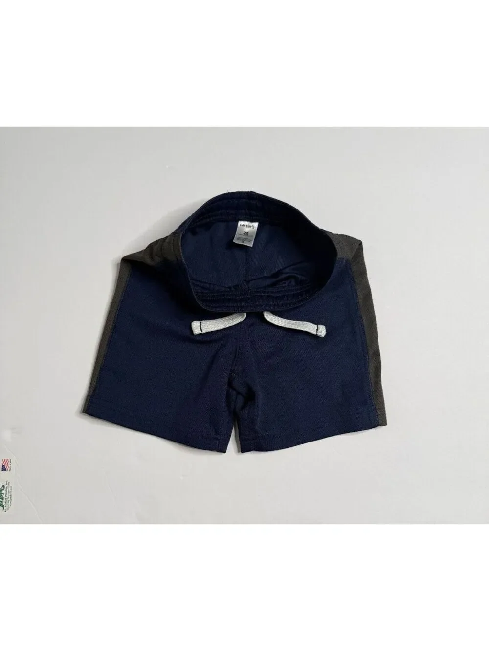 Carter's Toddler Boys Athletic Shorts Size 2T Navy Blue Gray Pull-On Size 2T